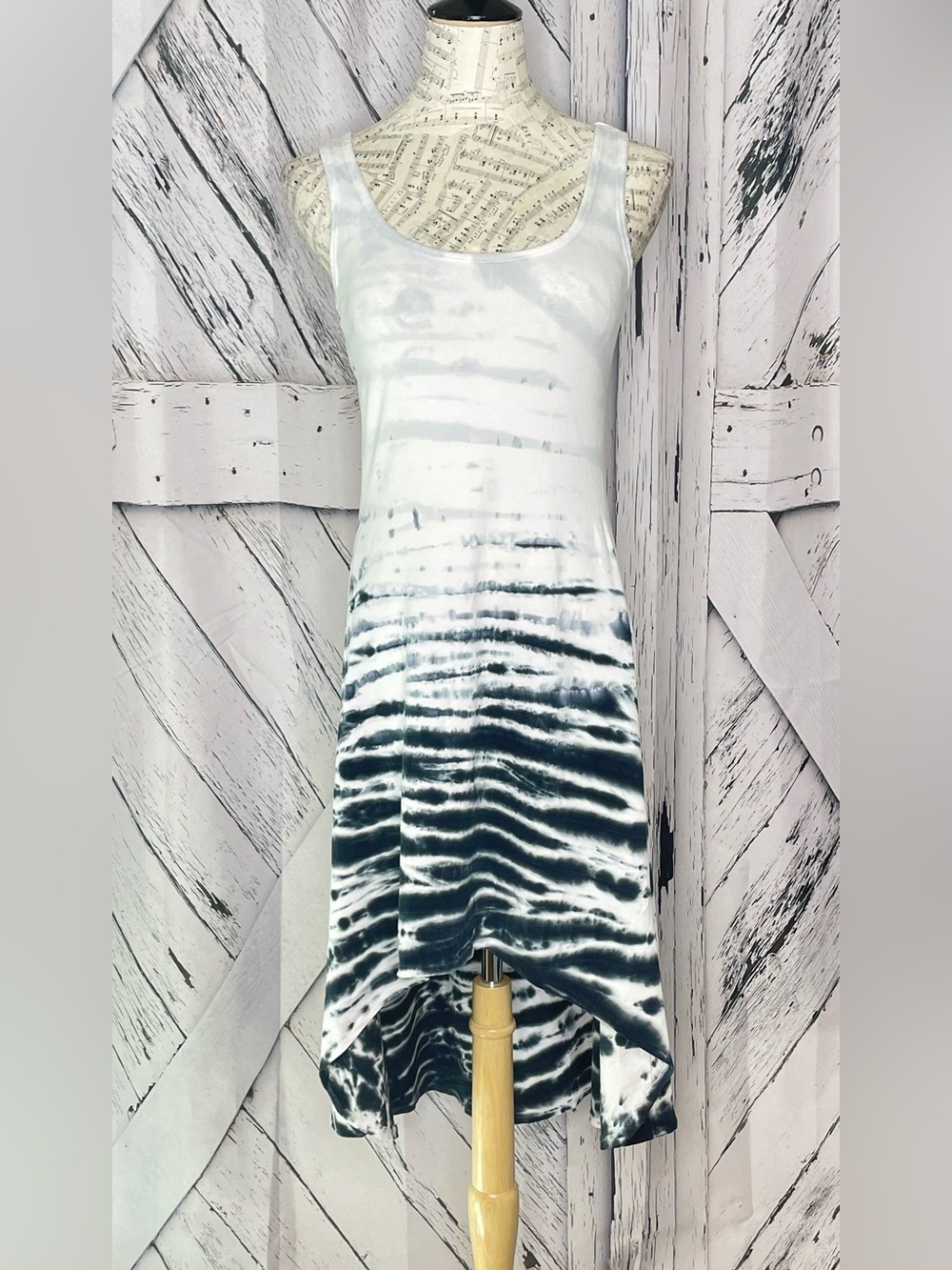 Andrew Marc, Marc New York Performance High-Low Tie Dye Tank Dress Medium